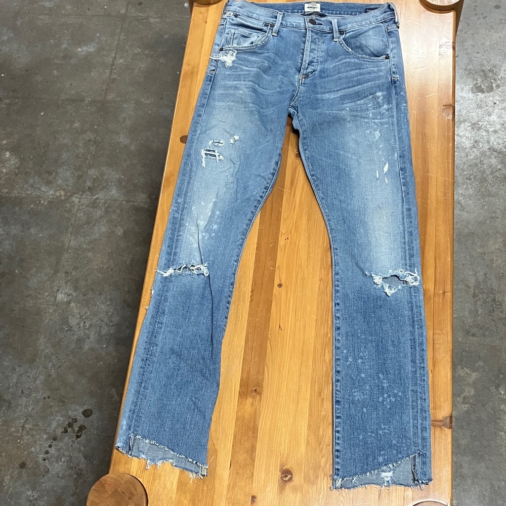 Citizens Of Humanity Light Blue Distressed Jeans